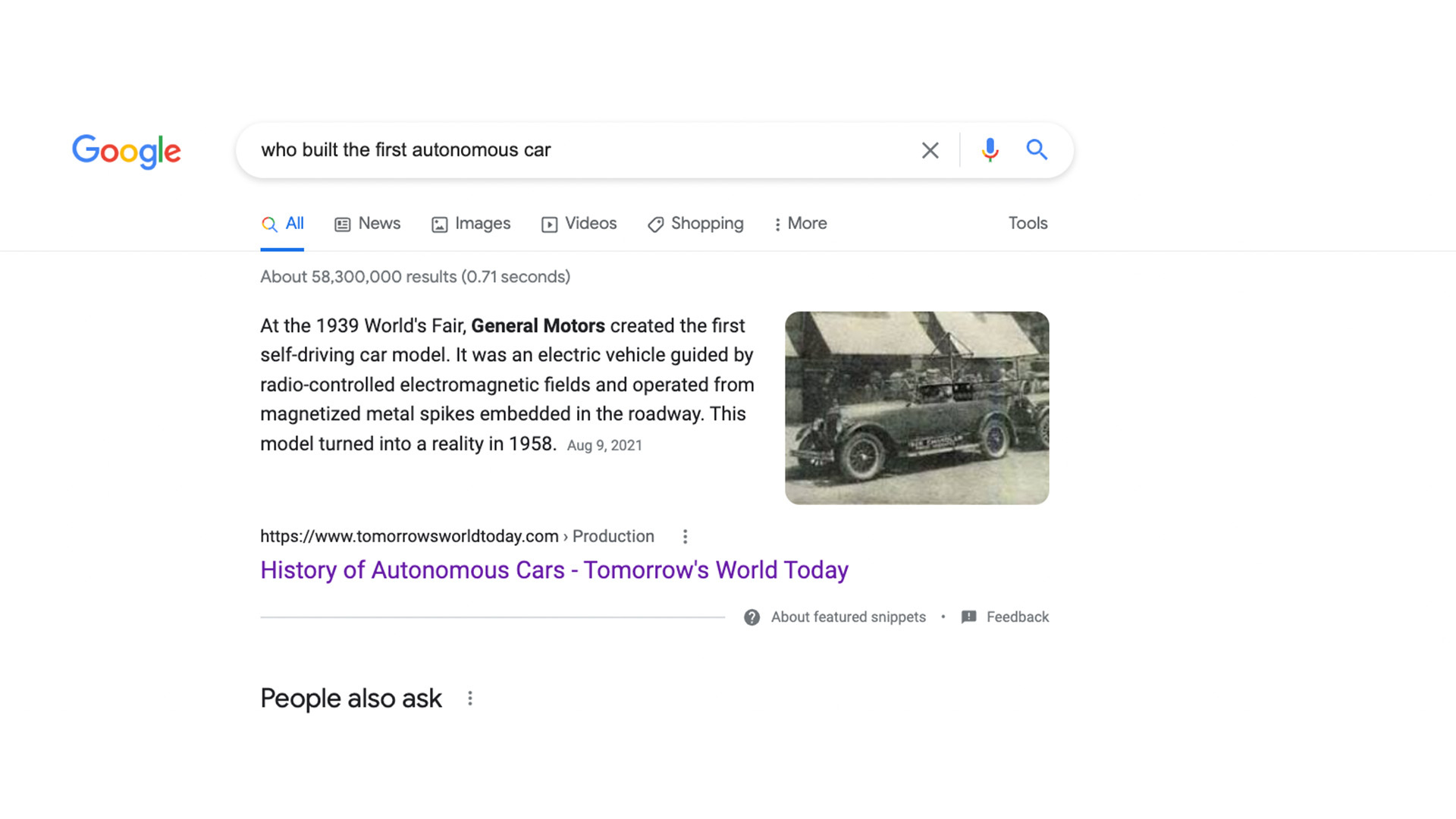 A blog our content team wrote for a client appearing in Google’s featured snippet box; Photo Credit: Google, Screenshot taken September 15, 2022